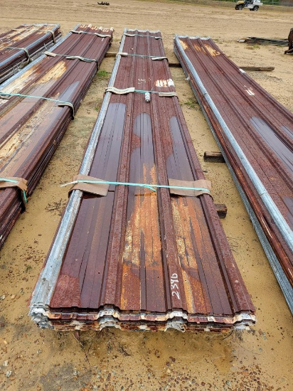 2390 - 50 PIECES 36" X 30' GALVANIZED ROOFING