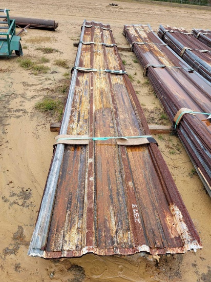 2393 - 50 PIECES 36" X 30' GALVANIZED ROOFING
