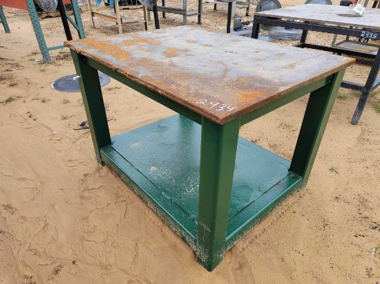 2434 - STEEL WORK TABLE