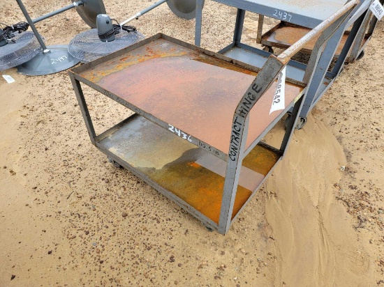 2436 - ROLLING STEEL WHEEL CART