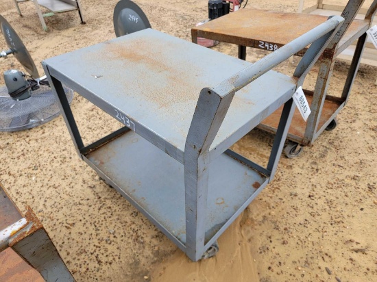 2437 - ROLLING STEEL WHEEL CART