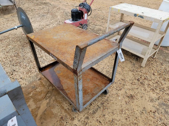 2438 - ROLLING STEEL WHEEL CART