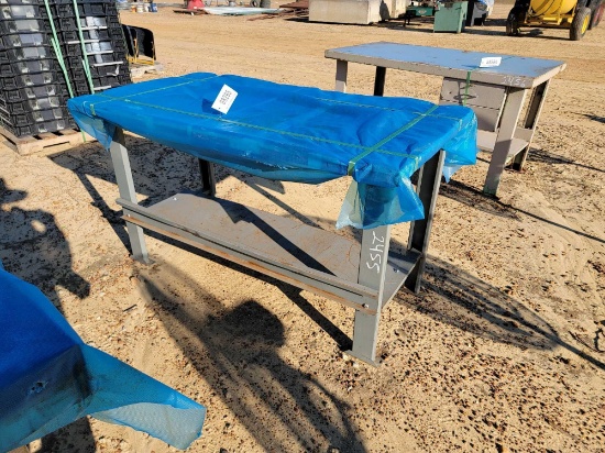 2455 - STEEL FRAME WORK TABLE