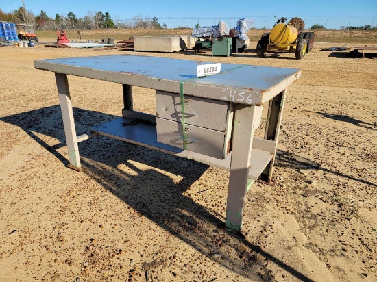 2456 - STEEL WORK DESK