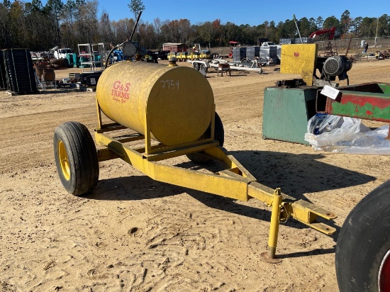 2754 - 150 GALLON FUEL TANK ON TRAILER