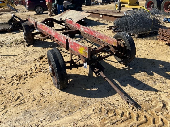 2761 - 4 - WHEEL WAGON & CAST IRON SINK