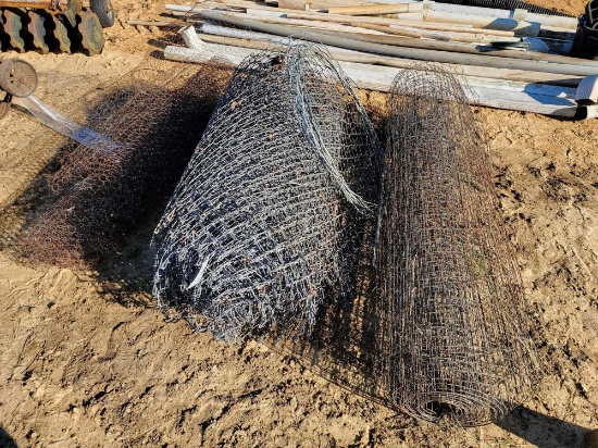 2821 - 3 - ROLLS OF MISCELLANEOUS FENCE WIRE