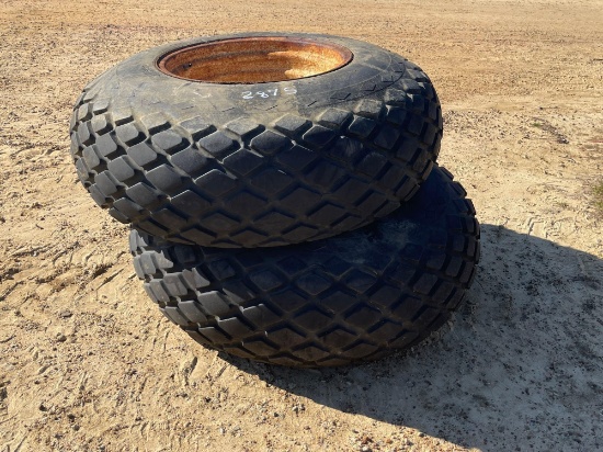 2875 - 2 - 18.4-26 TURF TIRES & RIMS