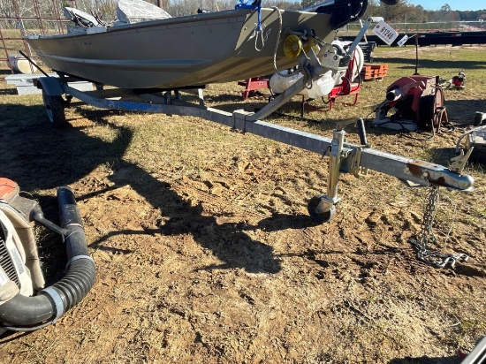 COM-FAB 14' GALVANIZED BOAT TRAILER