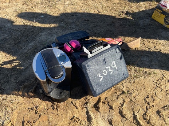 B.B. GUNS, SAFE, & COFFEE POT