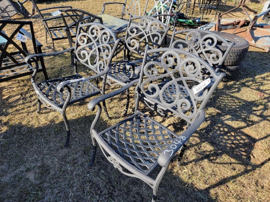 3048 - 4 - METAL CHAIRS
