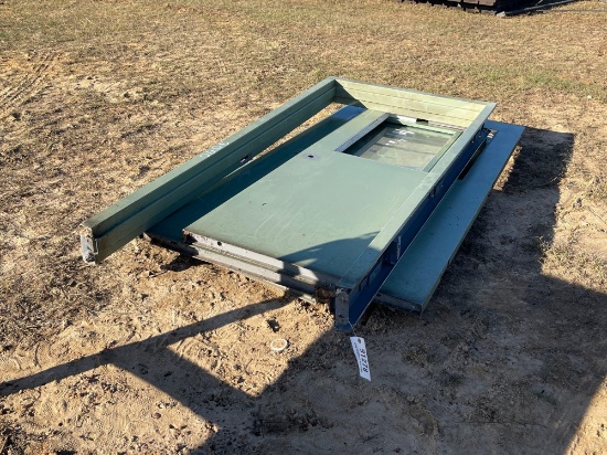1 - STEEL DOOR FRAME & 33 - 36" STEEL DOORS