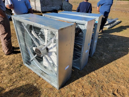 3 - 4X4 EXHAUST FANS WITH SHUTTERS