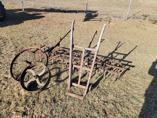 6' WEED RAKE AND WHEELS