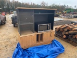2108 - CABINET WOOD AND GLASS