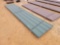 2806 - 36 PIECES OF GREEN METAL ROOFING