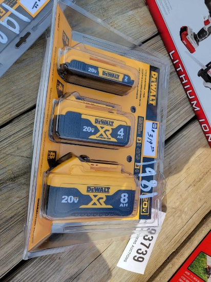 1981 - NEW DEWALT 3-PK 20V BATTERIES