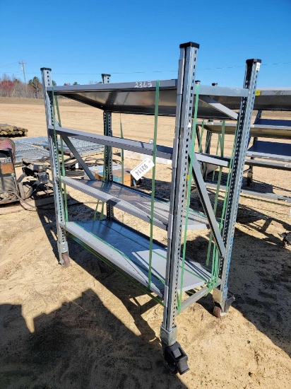 2363 - SHELVING ON CASTERS