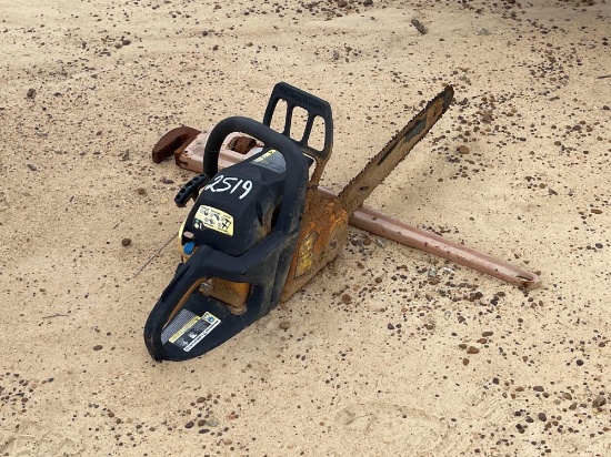 2519 - POULAN PRO 42CC CHAIN SAW & 3 PIPE WRENCHES