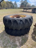 745 - 2 - 20.8 - 38 TRACTOR TIRES & RIMS