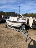 956 - 1995 SEA-PRO 18' BOAT & TRAILER