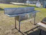 2410 - STAINLESS STEEL TRIPLE BAY SINK