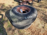 2 FOAMED FILLED AIRCRAFT TIRES