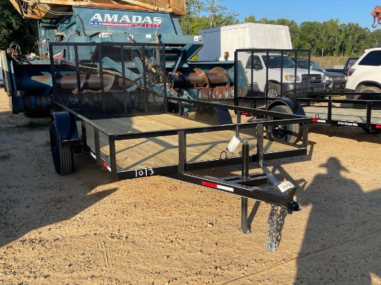 1013 - NEW - 2023 6 X 12 TRAILER WITH GATE
