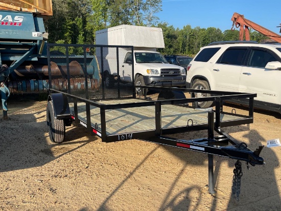 1014 - NEW - 2023 6 X 12 TRAILER WITH GATE