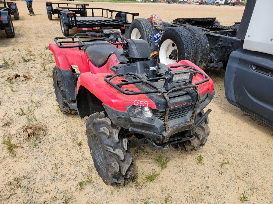 559 - 2015 HONDA RANCHER FOUR WHEELER