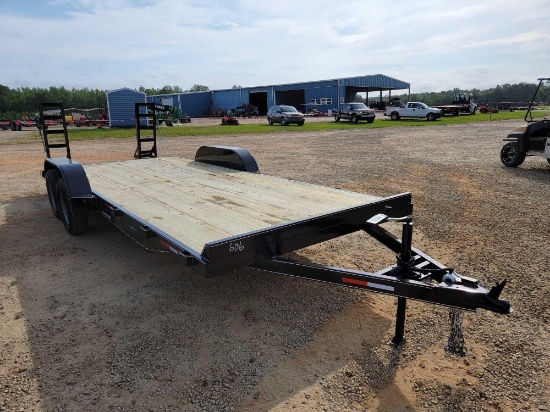 606 - NEW 82" X 20' DOVE TAIL TRAILER