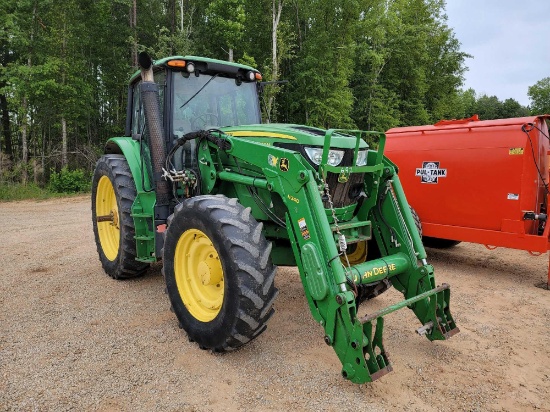 692 - JOHN DEERE 6140 M 4WD CAB TRACTOR