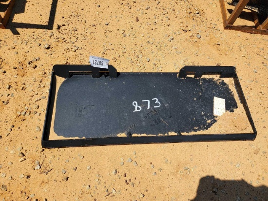 873 - ABSOLUTE - NEW SKID STEER BLANK PLATE