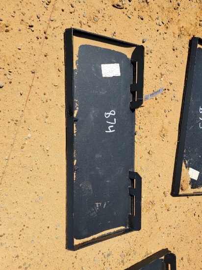 874 - ABSOLUTE - NEW SKID STEER BLANK PLATE