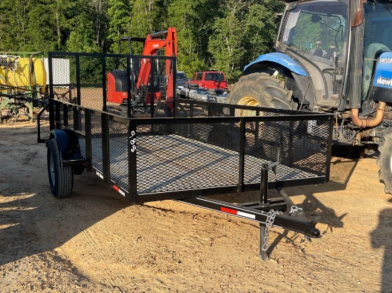 985 - NEW - 76" X 12' HIGH SIDE GATE TRAILER