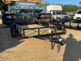 1013 - NEW - 2023 6 X 12 TRAILER WITH GATE