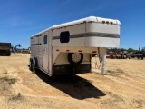 1055 - FEATHER LITE 1996 3 - HORSE TRAILER