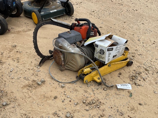 2105 - CHAIN SAW, WINCH, & JACK