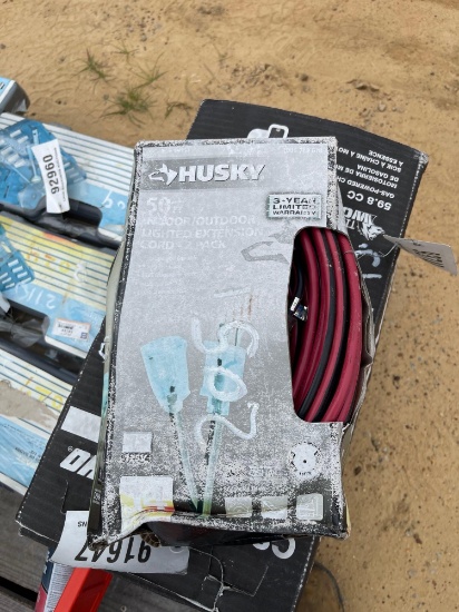 2115 - NEW 2- HUSKY 50" LIGHTED EXT CORD