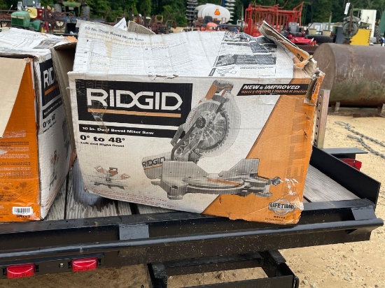 2140 - NEW - RIDGID 10" DUAL BEVEL MITER SAW