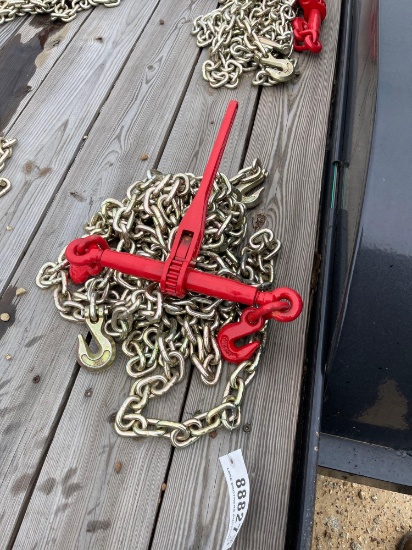 2142 - ABSOLUTE - 2 - 3/8" X 20' CHAINS