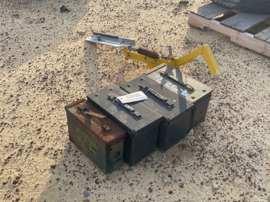 2268 - SKEET THROWER AND 4 - AMO BOXES