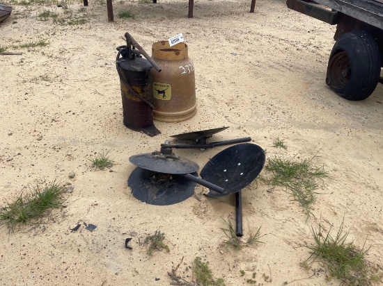 2325 - GREASE PUMP, HOPPERS, & 4 - COULTERS