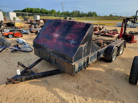 2461 - 76" X 14' MOTORCYCLE TRAILER