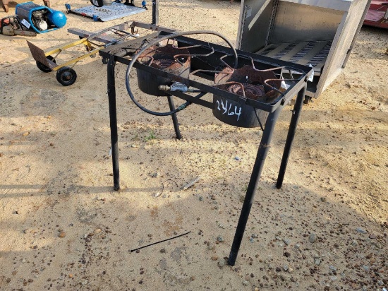 2464 - TWO BURNER FISH COOKER