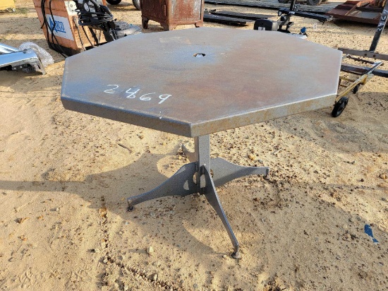 2469 - STEEL PICNIC TABLE