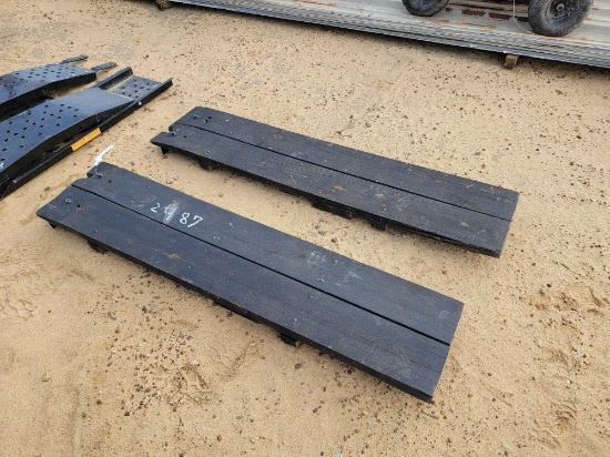 2487 - ABSOLUTE - SET OF WOODEN RAMPS