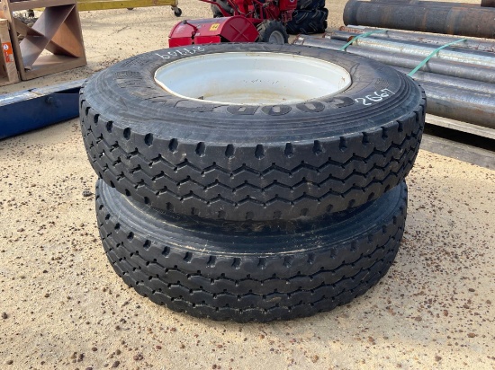 2667 - 2 - 11R24.5 TIRES & RIMS