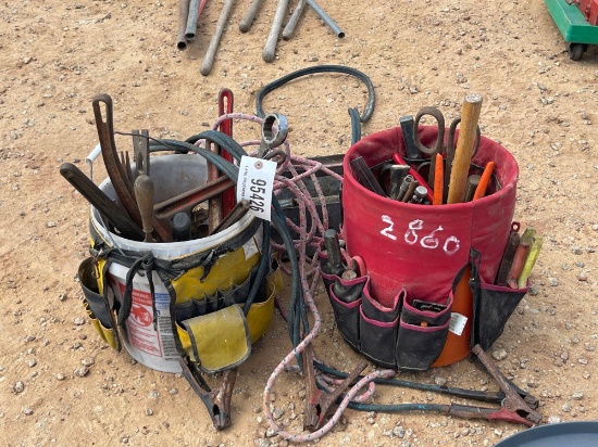 2860 - 2 - BUCKETS OF MISCELLANEOUS TOOLS