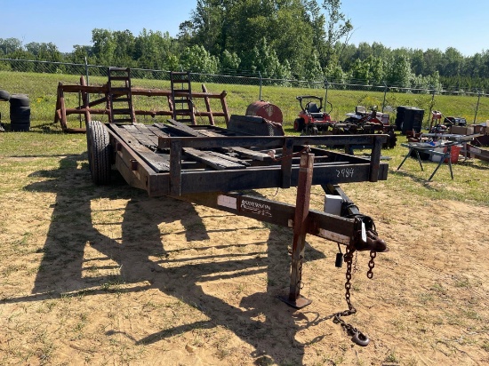 2984 - ANDERSON 82" X 18' DOVE TAIL TRAILER